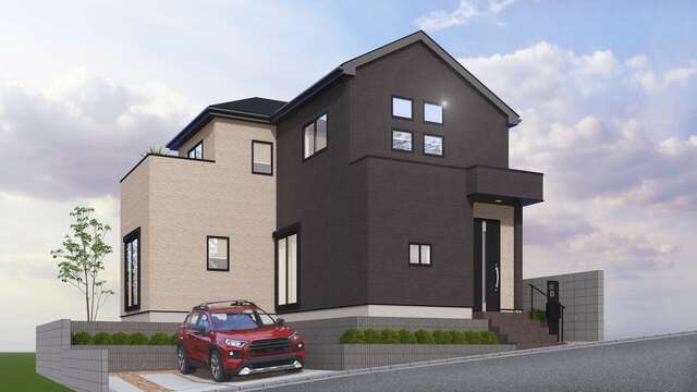 ４２３３船橋市三咲２５期１棟の外観パース