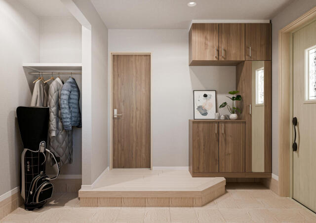 ブルーミングガーデン　鎌ケ谷市北中沢３丁目２棟／１期２号棟の玄関|2号棟:玄関