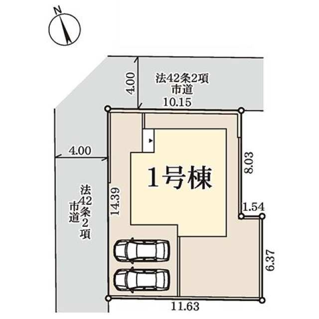 南初富１丁目の区画図