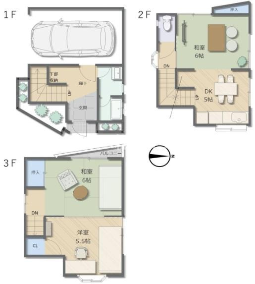 吉田3丁目中古戸建の間取り|2026年2月に内装リフォーム完了しました！