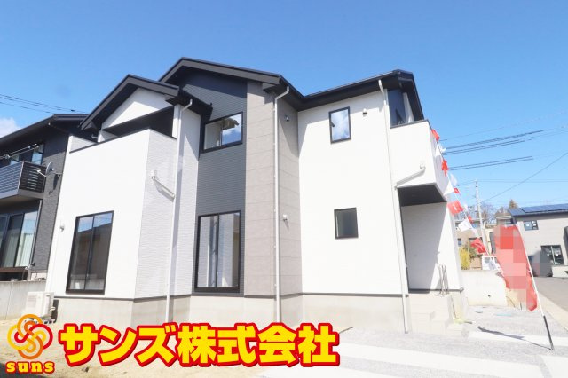 二本松市油井字大窪　　　  1号棟　　油井小学校、安達中学区　の外観|南東側から見た外観