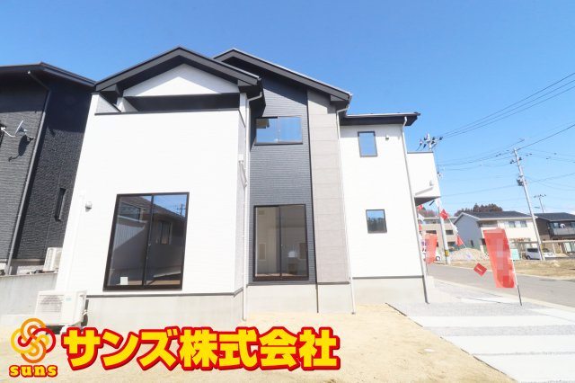 二本松市油井字大窪　　　  1号棟　　油井小学校、安達中学区　の外観|南側から見た外観