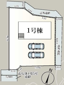 【区画図】 | 白河市久田野新築一戸建て1棟
