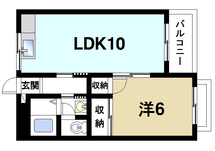 サンハイツ新大宮の間取り|使いやすい間取り