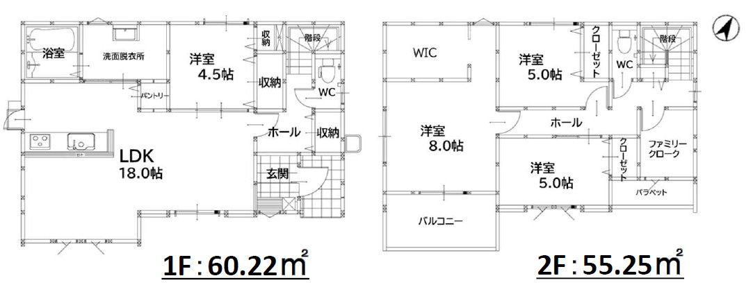 Adoble＋　小倉南区蜷田若園2丁目5期 の間取り