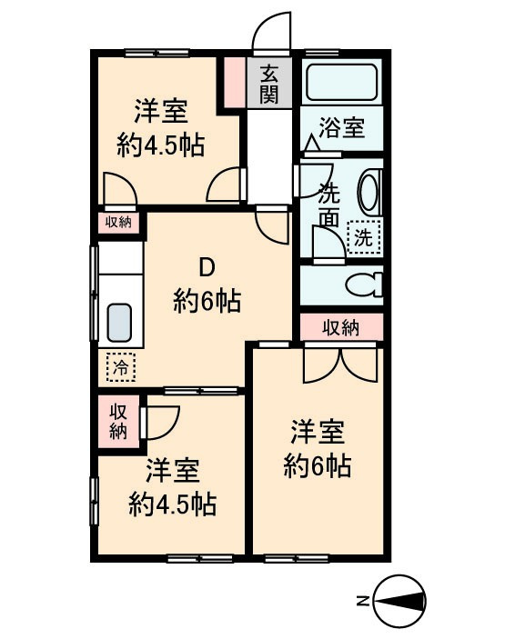 グリーン・ハイツ向原の間取り