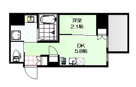 【間取り】 | ソルテラス阿波座ウィズ