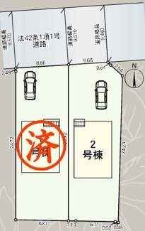 【区画図】 | 白河市白坂新築一戸建て2棟