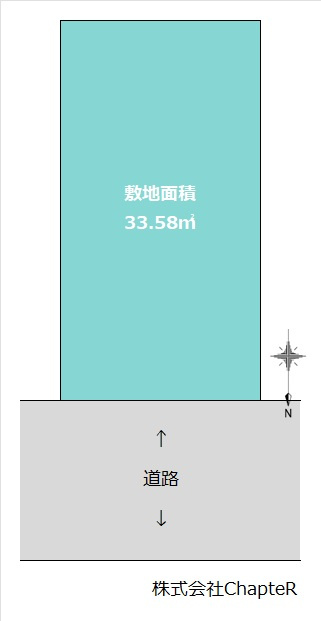 墨田区東向島１丁目の新築戸建の区画図