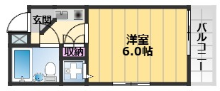 【間取り】 | シャルマンフジ久米田弐番館
