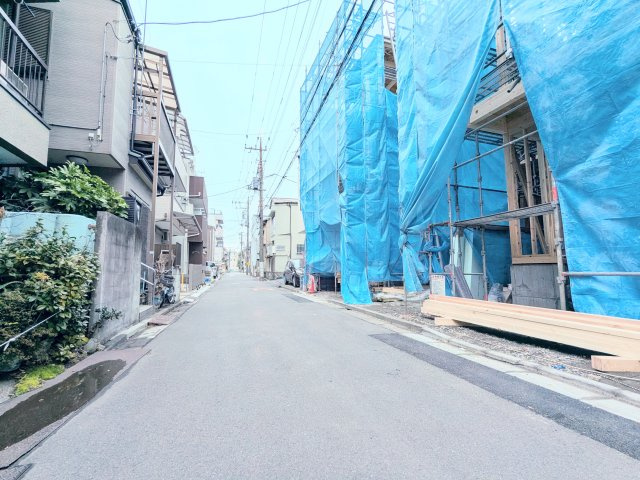 江戸川区平井７丁目の新築戸建の前面道路含む現地写真|～前面道路含む現地写真～