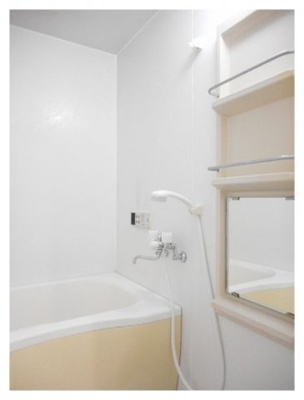 【浴室】 | メゾンクレストＡ | 落ち着いた空間のお風呂です