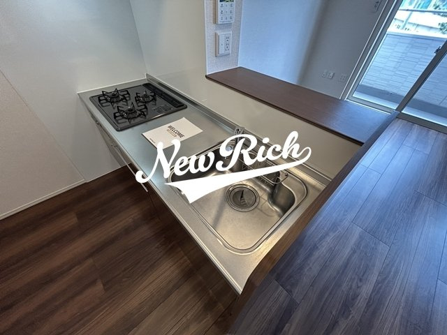 伊勢崎市波志江町のアパートのキッチン