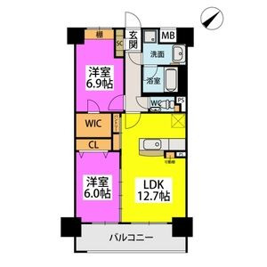 アンドルーツ駅東の間取り