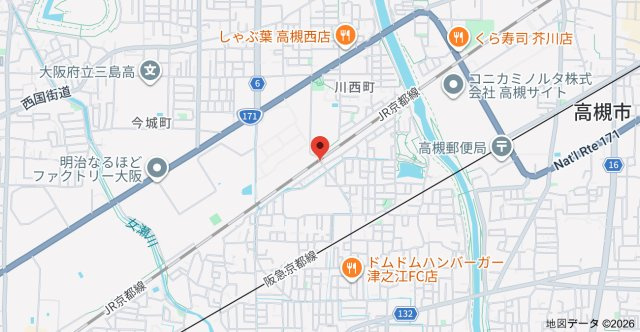 津之江北町貸家の地図
