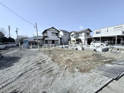 【外観】 | 静岡市清水区蒲原東 新築一戸建て A号棟 | 現在建築中の外観画像です。ご内覧は同じメーカーの完成物件へご案内いたしますので、いつでもご相談ください！