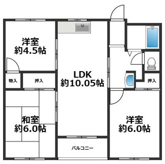 【間取り】 | 御崎北ビル