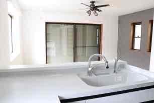 上平間戸建のキッチン