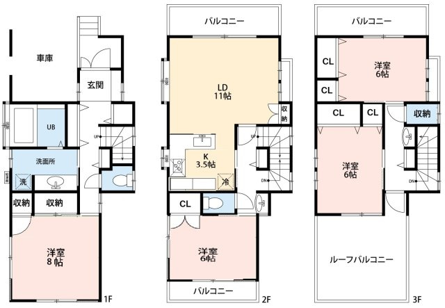 上平間戸建の外観