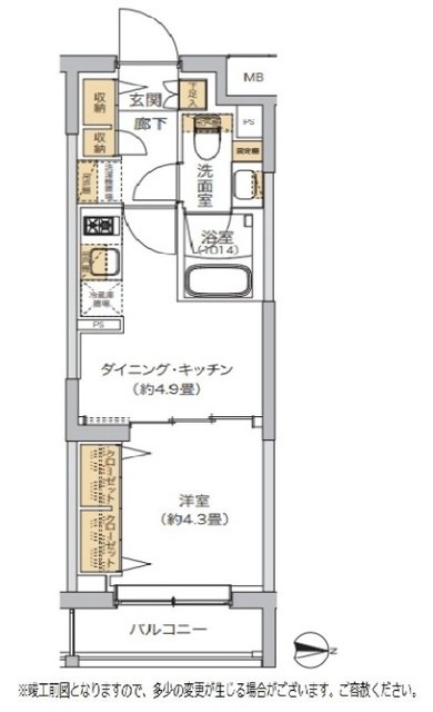 リビオメゾン湯島の間取り