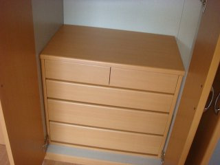 ボナールの収納|チェスト付クローゼット