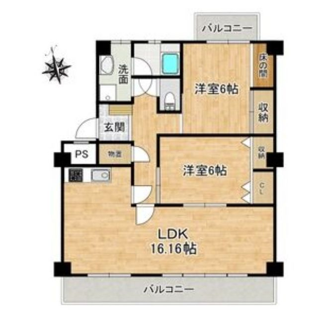 岐阜市福光西１丁目のアパートの間取り