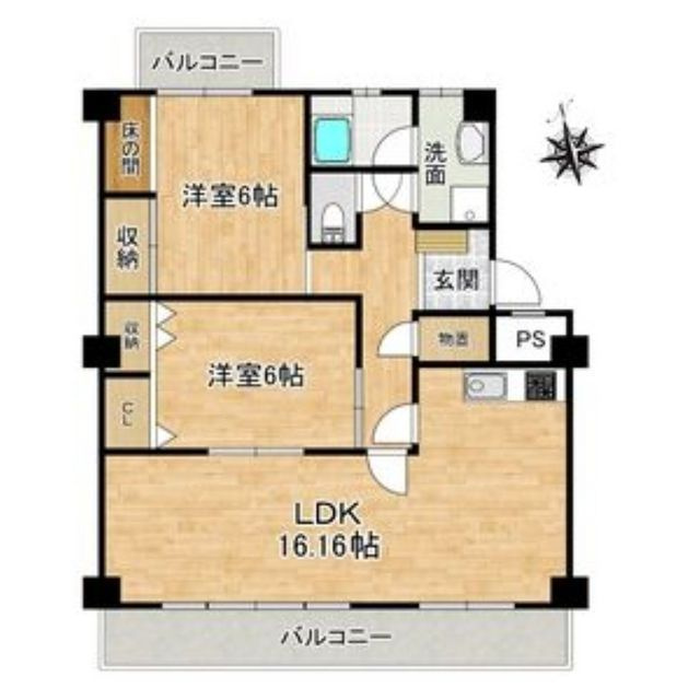岐阜市福光西１丁目のアパートの間取り