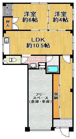 上林マンションの間取り