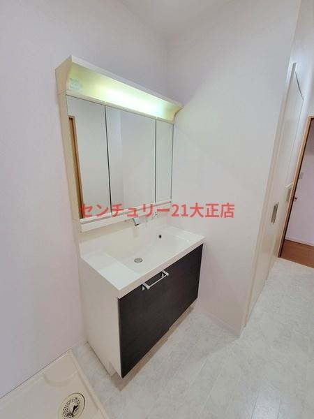 此花区春日出南1丁目中古戸建の独立洗面台