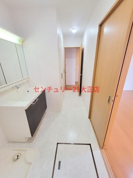 此花区春日出南1丁目中古戸建の独立洗面台