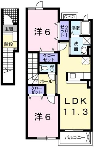 ブリランテ　ウノの間取り