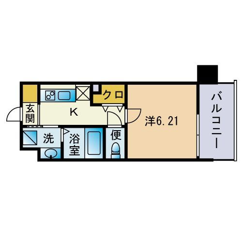 Rupieレジデンス九大学研都市Ⅱの間取り