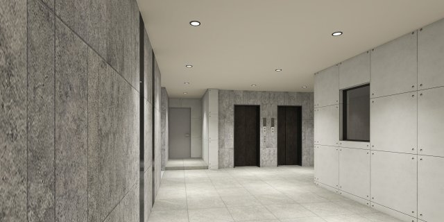 Rupieレジデンス九大学研都市Ⅱのロビー