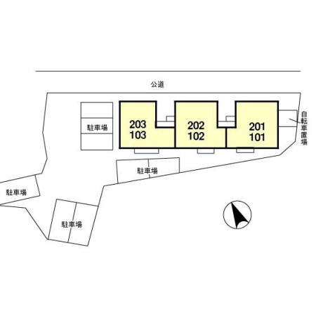 グリーンハイツの区画図