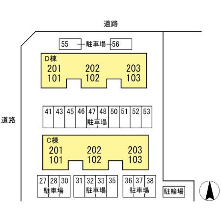 エルクレールDの区画図