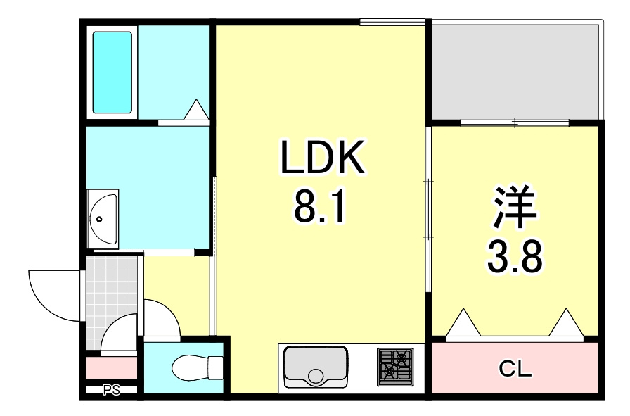 ココングランジュール西宮中須佐町の間取り