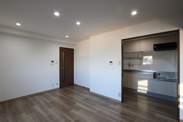 飯能市柳町の賃貸マンションの居間・リビング|LDK：バルコニー側