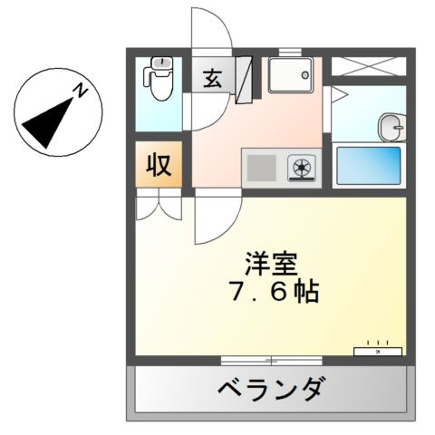 コーポリヴィエール３９の間取り