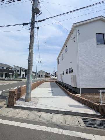 【駐車場】 | リーブルガーデン.S安中市板鼻ー① | 北側の第2駐車場♪（電柱は5月下旬に撤去予定です）