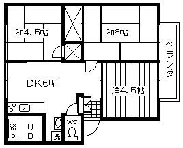 【間取り】 | グリーン・メドゥ　Ａ棟