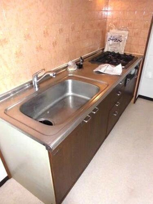 【キッチン】 | ライオンズマンション姫路 | システムキッチン　※内装前／２０１５年１２月の写真