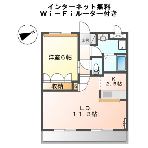 【間取り】 | Ｍｉｃｋｅｙ　Ｇａｒｄｅｎ　壱番館　（ミッキーガーデン）