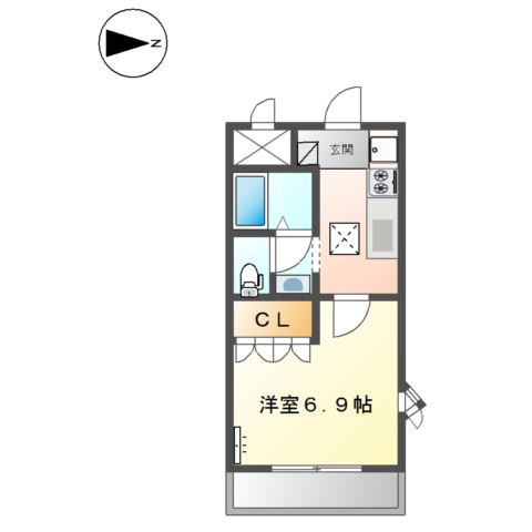 ヴィレッジ熊見の間取り