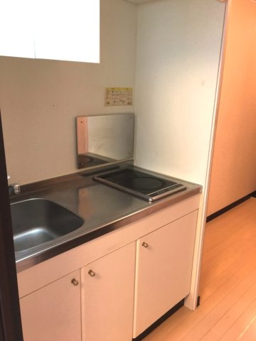 レオネクスト新座ブルーのキッチン|2口コンロ