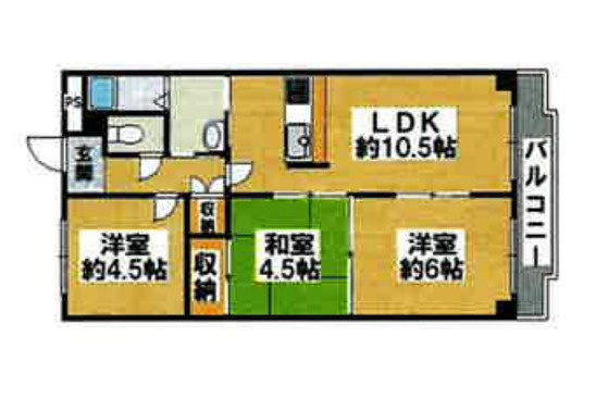 メゾン昆陽里の間取り