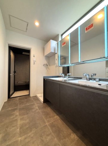 杉並区今川4丁目　土地61坪超　新規フルリフォーム邸宅の独立洗面台