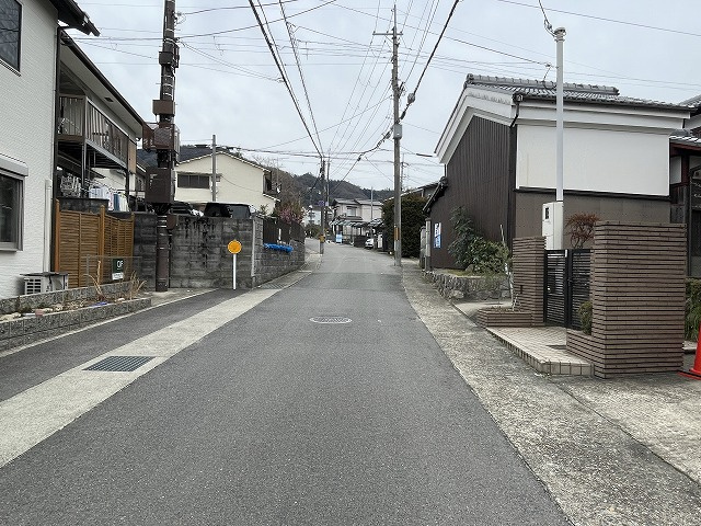 修学院登り内町 土地の前面道路含む現地写真