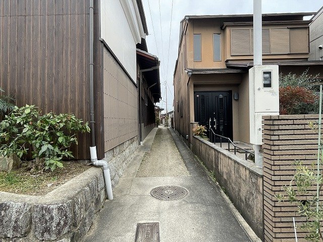 修学院登り内町 土地の前面道路含む現地写真