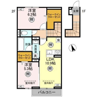 【間取り】 | TORISIAS　西川田町