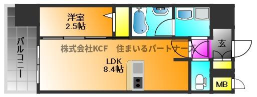 グランフォーレ久留米駅プレミアの間取り